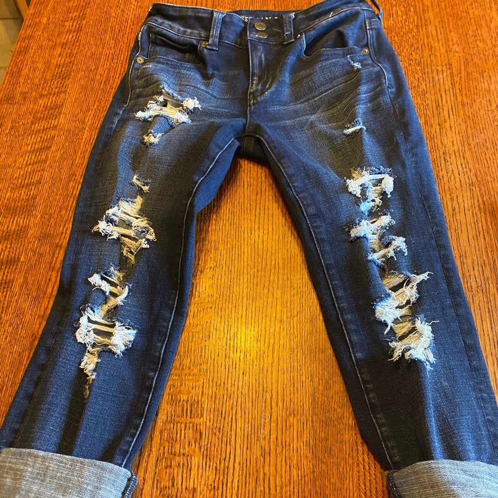 Capris ripped
